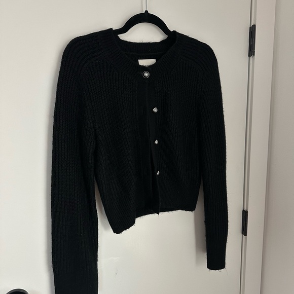 Abercrombie & Fitch Black Cardigan Sweater - Picture 6 of 6
